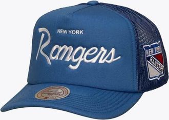 Mitchell & Ness Mens Mitchell & Ness Blue New York Rangers Head Coach Trucker Adjustable Hat at Nordstrom