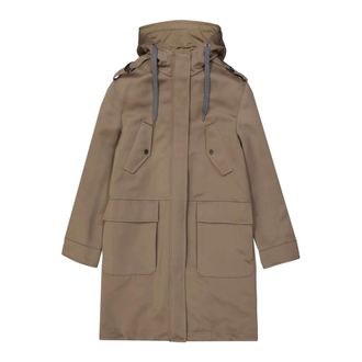Brunello Cucinelli Dames, Mantels, Bruin, Maat: XS Katoen