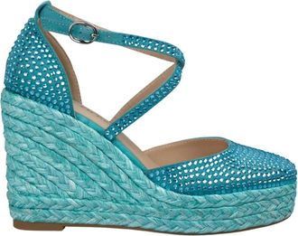 Alma En Pena Alma EN Pena, Schoenen, Dames, Groen, 38 EU, Wig met strass teen