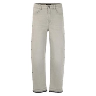 Marc Cain Ruma Jeans con Detalles de Tachuelas - Jeans - Mujer - Gris - L