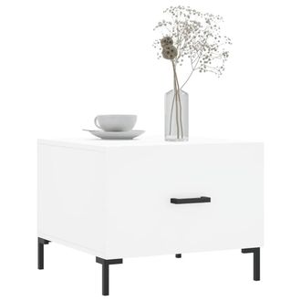 Berkfield Home Decorative Coffee Tables 2 pcs White 50x50x40 cm Engineered Wood | Size: 50 x 50 x 40 cm