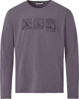 Vaude Rosemoor L/S T-Shirt III Longsleeve f&uuml;r Herren | grau/lila