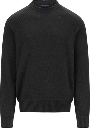K-Way Sebas Wool Cashmere - Heren - Ronde hals truien - Zwart - M - Wol - Truien & Vesten