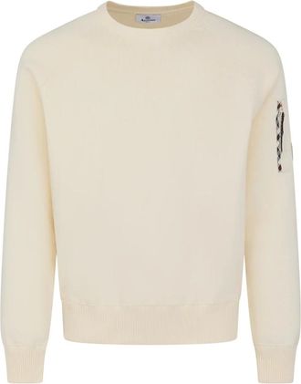 Aquascutum Jersey de Cuello Redondo de Algod&oacute;n - Knitwear - Hombre - Beige - XL