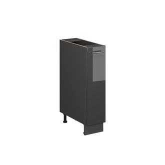 Vicco Mueble De Botica Fame-line, Antracita Alto Brillo/antracita, 20 Cm Sin Encimera, Vicco
