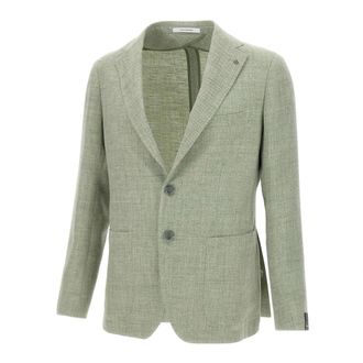 Tagliatore Blazers, male, Green, Size: XL Tagliatore Jackets Green