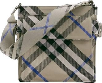 Burberry Small Trench Check Pattern Crossbody Bag