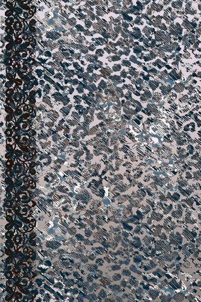 Gaynor Rechteckiger Schal mit metallischem Tiermuster Noa