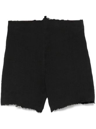 Marc Le Bihan Shorts met textuur - Zwart