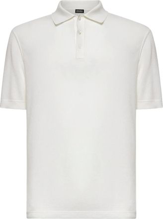 Ermenegildo Zegna Polo a coste - Bianco