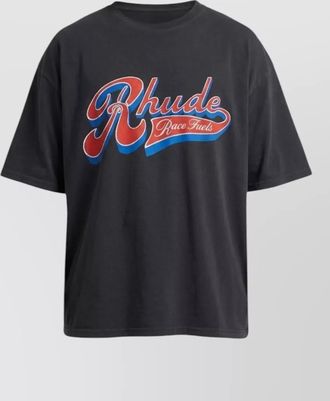 Rhude pit stop crew neck graphic t-shirt