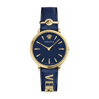 Versace Dames, Accessoires, Blauw, Maat: ONE Size Leer