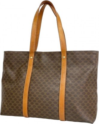 Celine Brown Pvc Tote Bag (Pre-Owned)