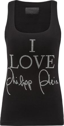 Philipp Plein Tanktop - Dames - Tops zonder mouwen - Zwart - XS - Katoen - Tops