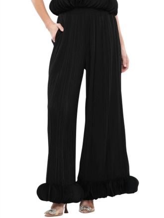 Why Dress Pleated Wide Leg Pants In Black