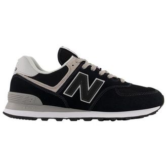 New Balance Mens 574 - Running Shoes Black/White Size 10.0