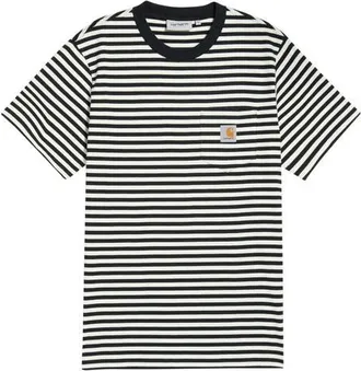 Carhartt Work in Progress Ezra Stripe Pocket T-Shirt in Black/wax at Nordstrom, Size Medium
