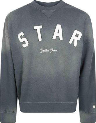 Golden Goose Felpa GC - Heren - Sweatshirts - Grijs - L - Katoen - Hoodies & sweatvesten