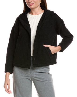 Eileen Fisher Petite Boxy Wool-Blend Jacket