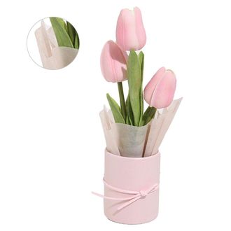 OEM Ramo De Tulipanes Rosas Para Armar (flores Artificiales), 6x8 Cm