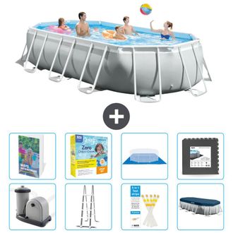 Intex Piscina Prism Frame Oval - 503x274x122 Cm - 9-piezas S607