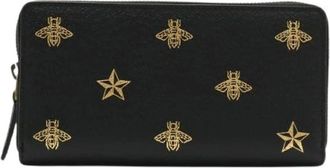 Gucci Pre-owned Wallets, female, Black, Size: ONE SIZE Pre-owned Vintage Leather Wallet