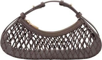 Cult Gaia Tassen, Dames, Bruin, ONE Size, Leer, Shala Schoudertas