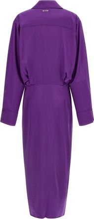 The Attico Rayon Chemisier Dress - Purple