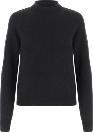 SA SU PHI Black Ribbed Cashmere-Blend Turtleneck Sweater
