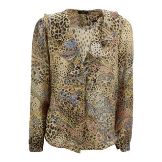 Etro Etro, Blouses, female, Multicolor, Size: S Printed Silk Blouse