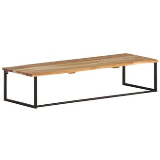 vidaXL Vidaxl - Perchero Con Borde Natural Madera Maciza De Acacia 100x35x22 Cm