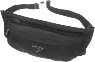 Prada Pre-owned Nylon Heuptas - Dames - Vintage Heuptassen - Zwart - ONE Size - Nylon - Vintage