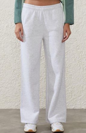 Cotton On Womens Active Plush Essential Straight Leg Sweatpant in Cloudy Grey Marle at Nordstrom, Size X-Small