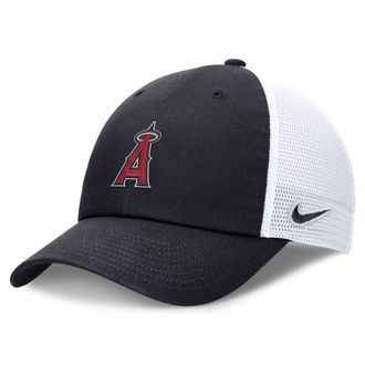 Nike Los Angeles Angels Evergreen Club Nike Mens MLB Trucker Adjustable Hat in Blue | NB03194NANG-BEE
