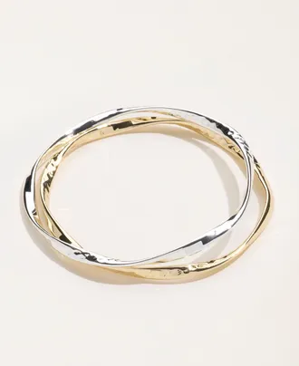 Fat Face FatFace Gold Silver Tone 2 Pack of Bangles