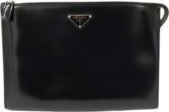 Prada Pre-owned Clutches, male, Black, Size: ONE SIZE Pre-owned Vintage Clutch Bag