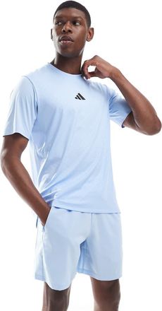 adidas adidas - Running Power - T-shirt con 3 strisce blu luminoso