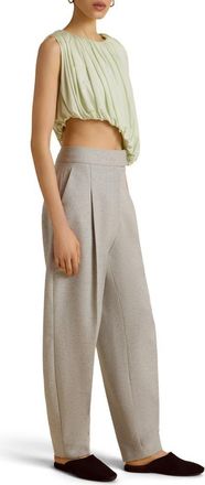 Marina Moscone Gathered Draped Top in Hemlock at Nordstrom, Size 6