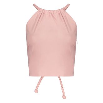 Red Valentino Tops, Dames, Roze, S, Katoen, Mouwloze Top