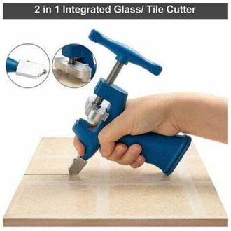 OEM Kit Coupe-carreaux Et Verre - Lame Diamant&eacute;e 2 A 20 Mm - Pour Verre Miroir Et Carreaux Muraux - 2 T&ecirc;tes 5 Entretoises