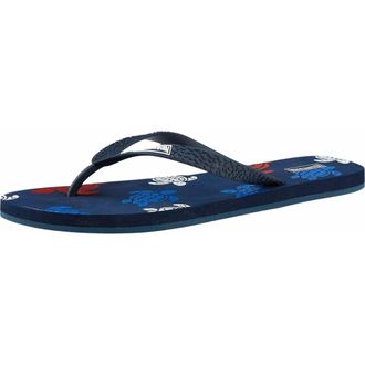 Vilebrequin Mens Tortues Multicolores Flip Flops in Bleu Marine at Nordstrom, Size 10