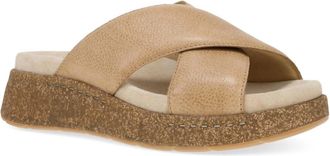 Dansko Womens Bridget Cross-Band Slide Sandal In Honey