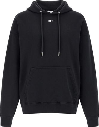 Off-white Black Cotton Mens Sweatshirt