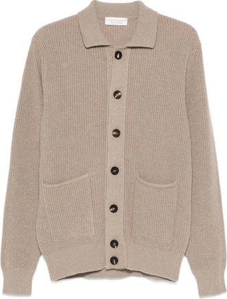 FILIPPO DE LAURENTIIS pocket buttoned cardigan - Neutrals
