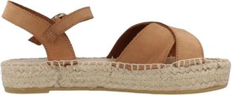 Yellow Casual Platte Sandalen Aria Alpargata - Dames - Sandalen - Bruin - 39 EU - Schoenen