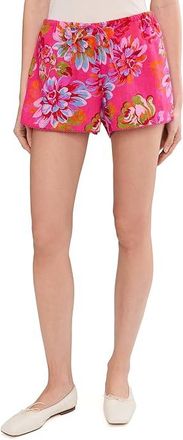 Beach Riot Birkley Short Womens Shorts Sugar Bloom : MD, Cotton/Linen