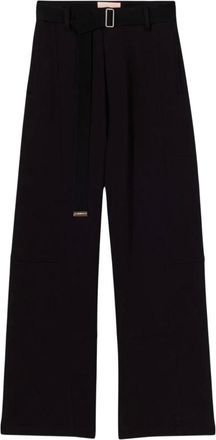 Plan C Pantaloni a gamba larga - - Trousers - Donna - Nero - M