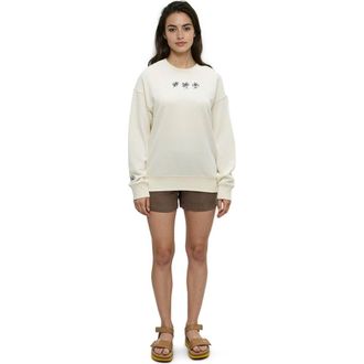 tentree Haiti Embroidery Relaxed Crew in Undyed/graphite at Nordstrom, Size X-Large