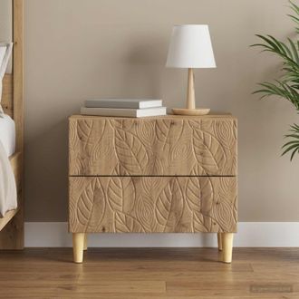 vidaXL Vidaxl Comodino Rovere Artigianale 62 X 34,5 X 48 Cm