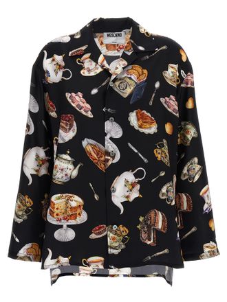 Moschino tea Time Print Shirt